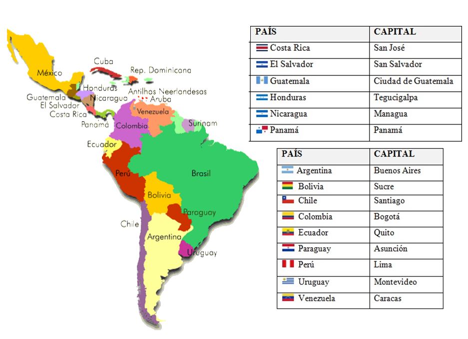 Capitales De America Mapa Interactivo Juegos De Paises Y Capitales De ...
